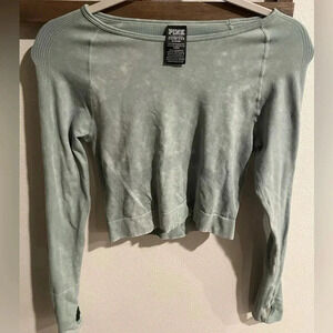 Pink Victorias Secret seamless workout blouse size‎ Medium